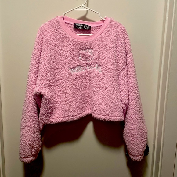Pink Hello Kitty Sherpa Sweater - Picture 1 of 4